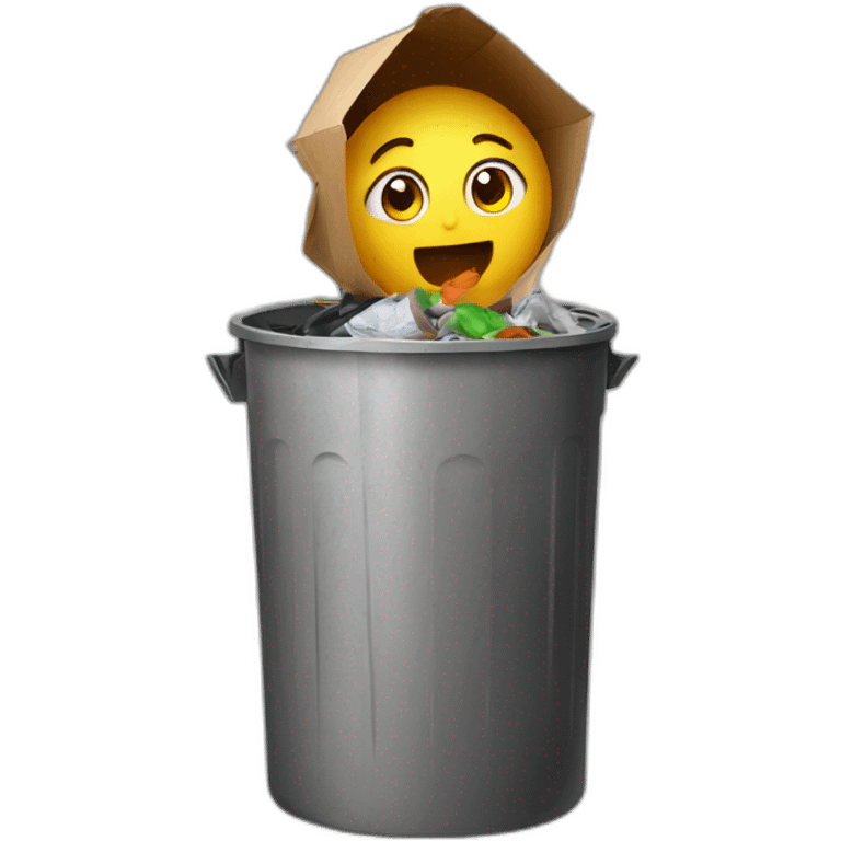 Israél in garbage can emoji