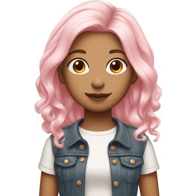 Light Pink hair girl emoji