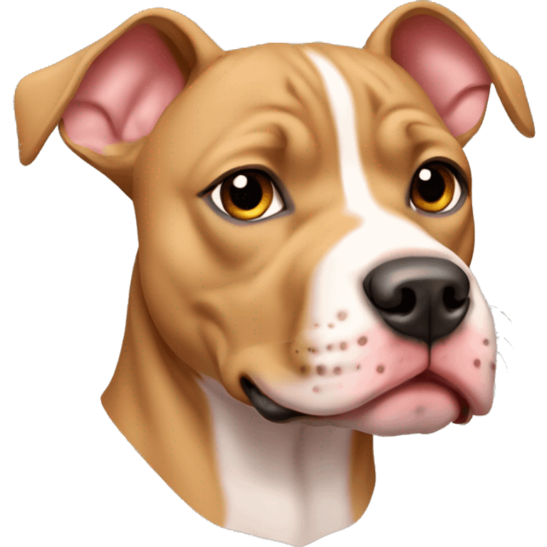 Fawn colored pitbull emoji