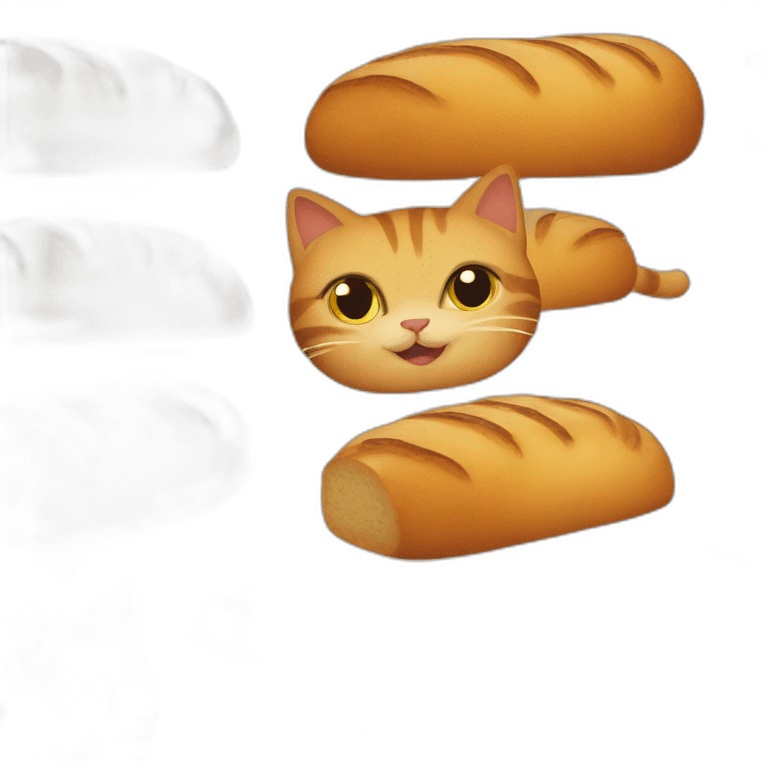 Cat in the shape of bread  emoji