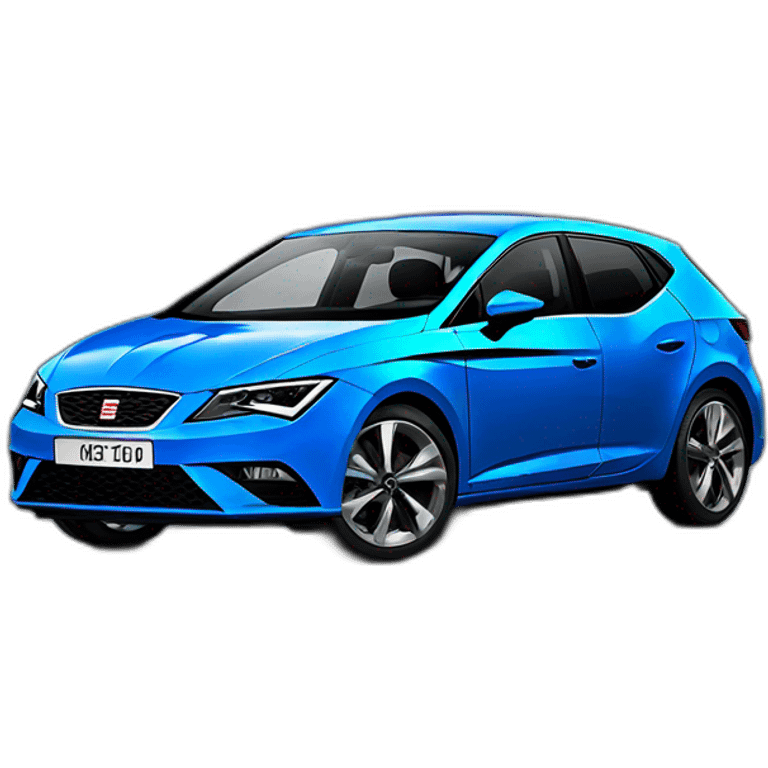 seat leon electric blue front emoji