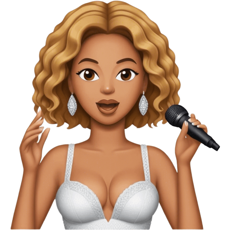 Beyonce singing  emoji