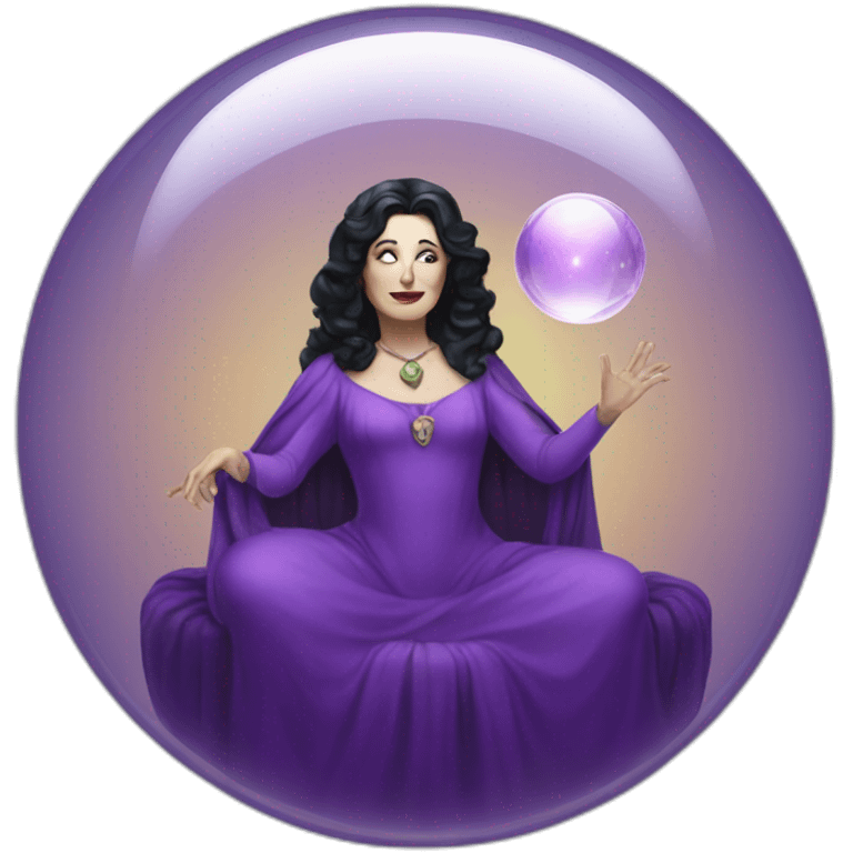 Madam Leota in a crystal ball emoji