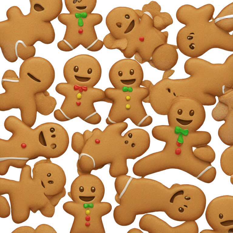 Gingerbread girl emoji