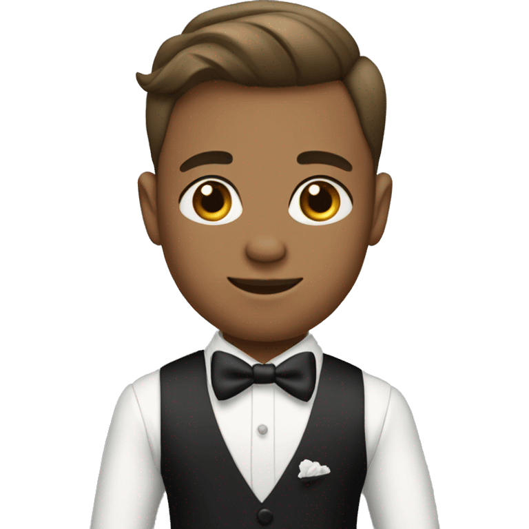 formal boys in stylish attire wedding emoji