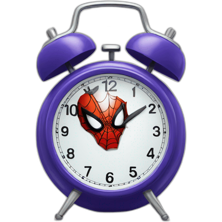 Spiderman alarm clock emoji