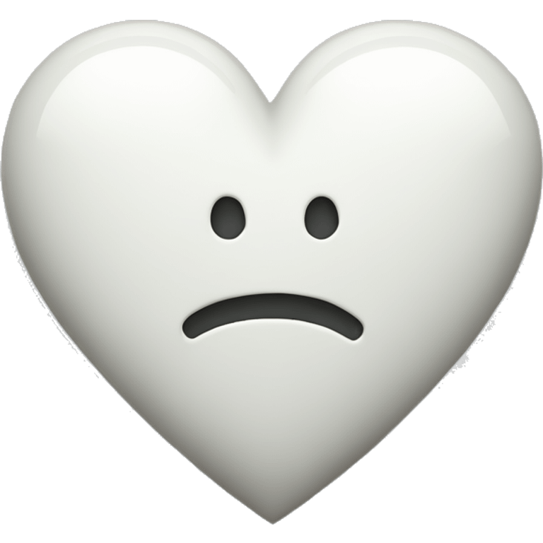 white heart with letter A inside emoji