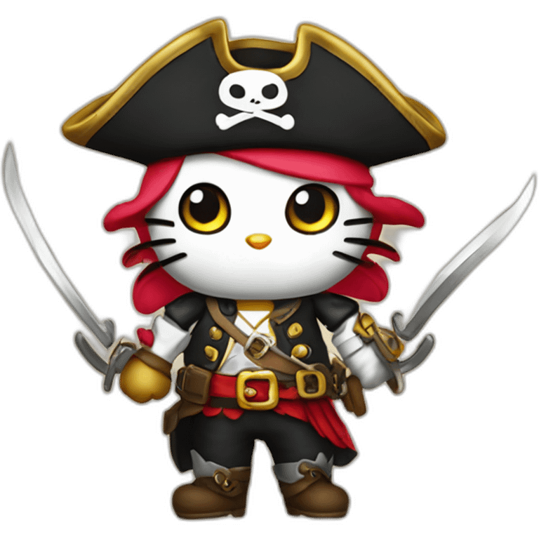 hello kitty pirate emoji