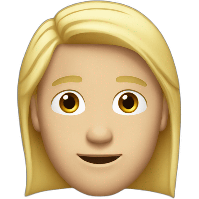 21 year guy with blonde straight hair emoji