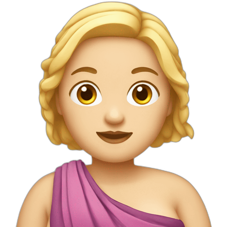 white chubby woman in sarong emoji