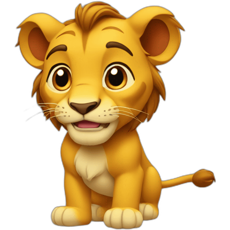 simba avec un une main qui fait "top" emoji