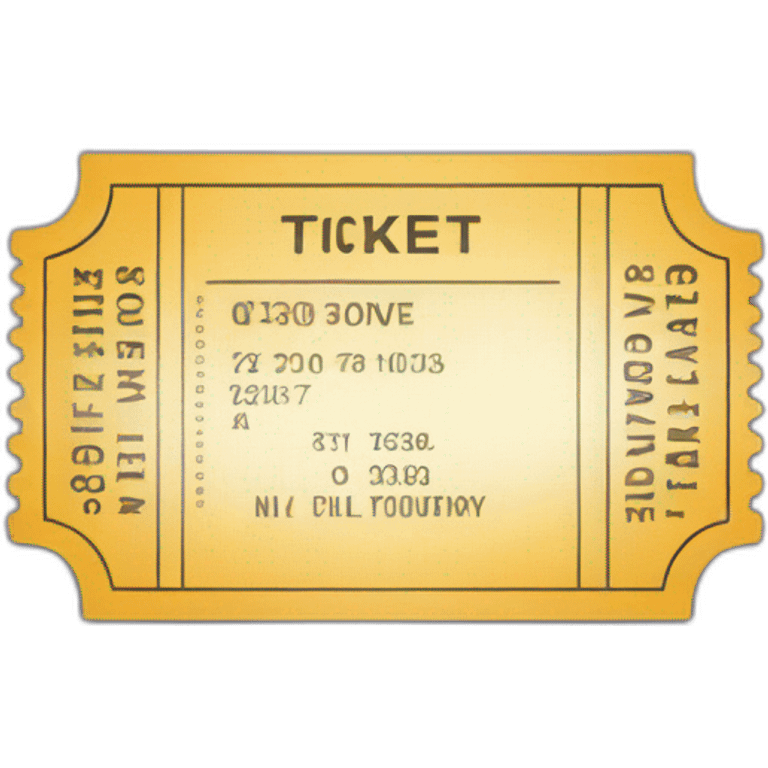 ticket without text emoji