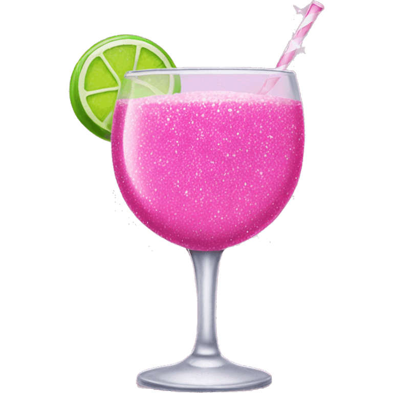 pink alcoholic drink glittery emoji