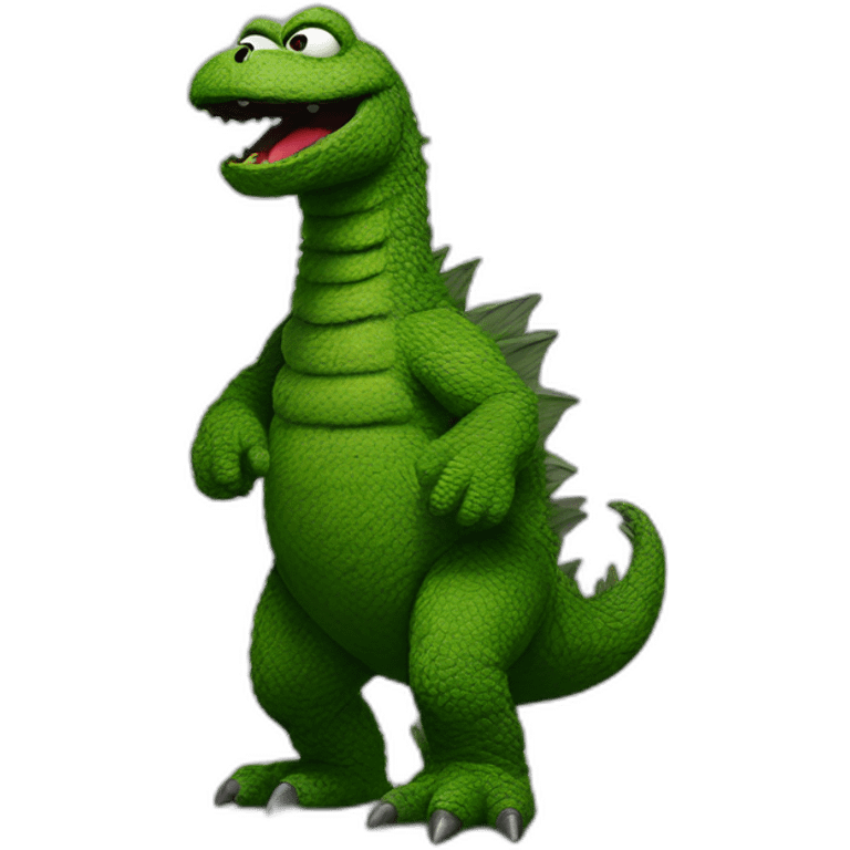 sesame street godzilla emoji