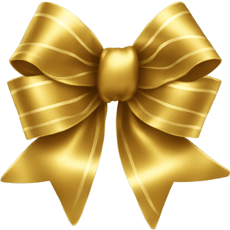 Gold Christmas bow  emoji