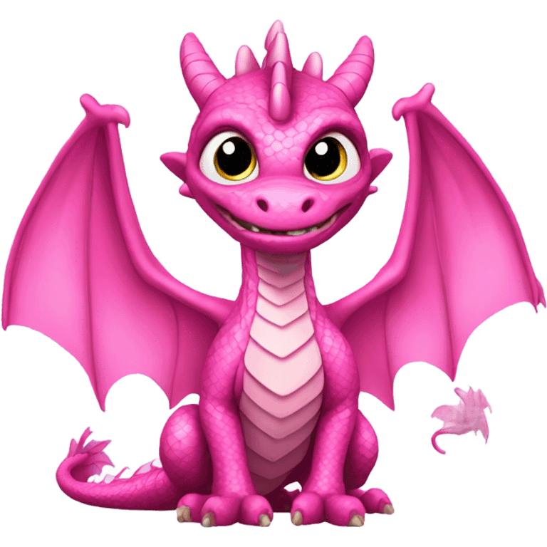 Pink dragon  emoji