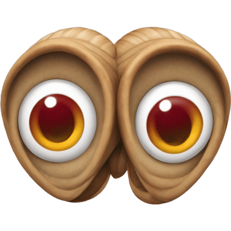 Caracol con corazones en los ojos emoji