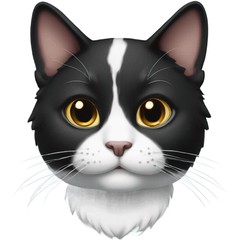 male tuxedo fur cat emoji