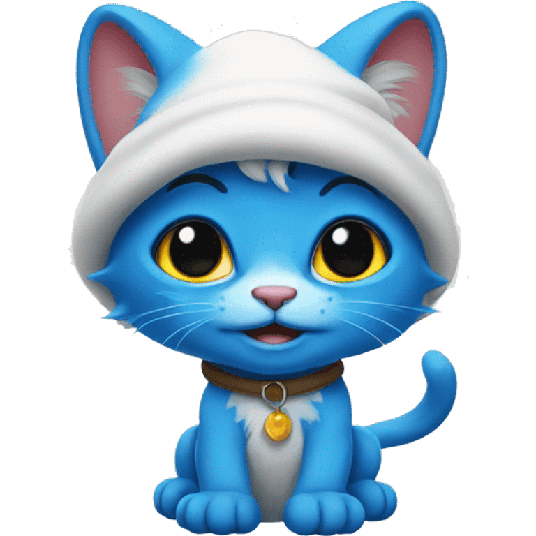 smurf cat emoji