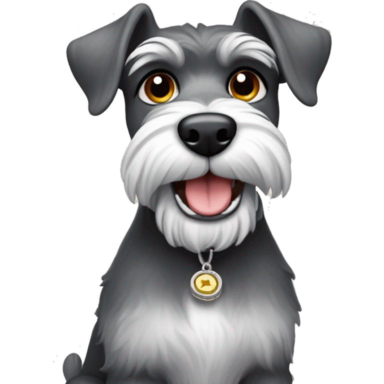 schnauzer holding cofre emoji