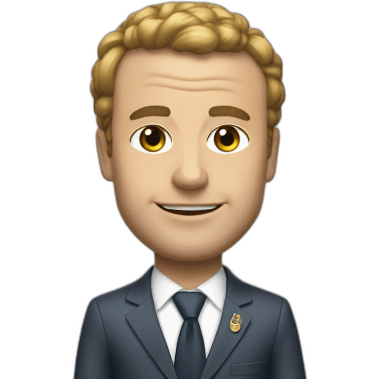 Macron un bikinu emoji