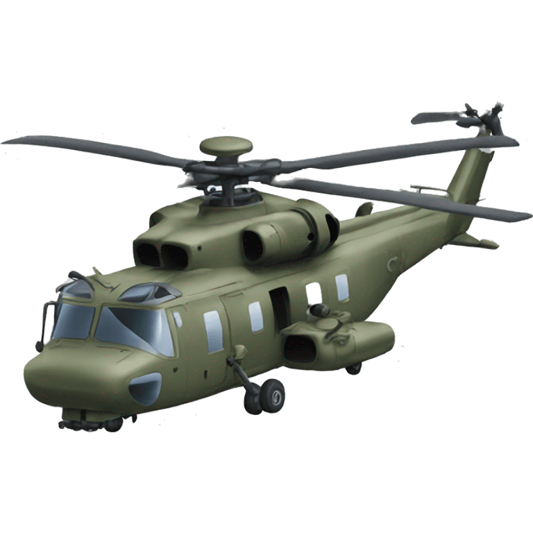 Military Helicopter emoji