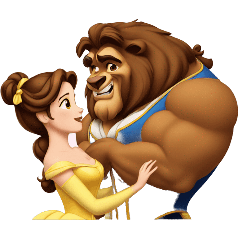 Belle and the beast emoji