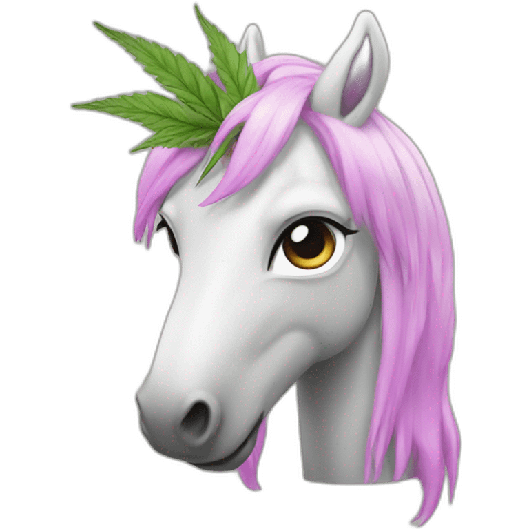 Licorne gril weed emoji