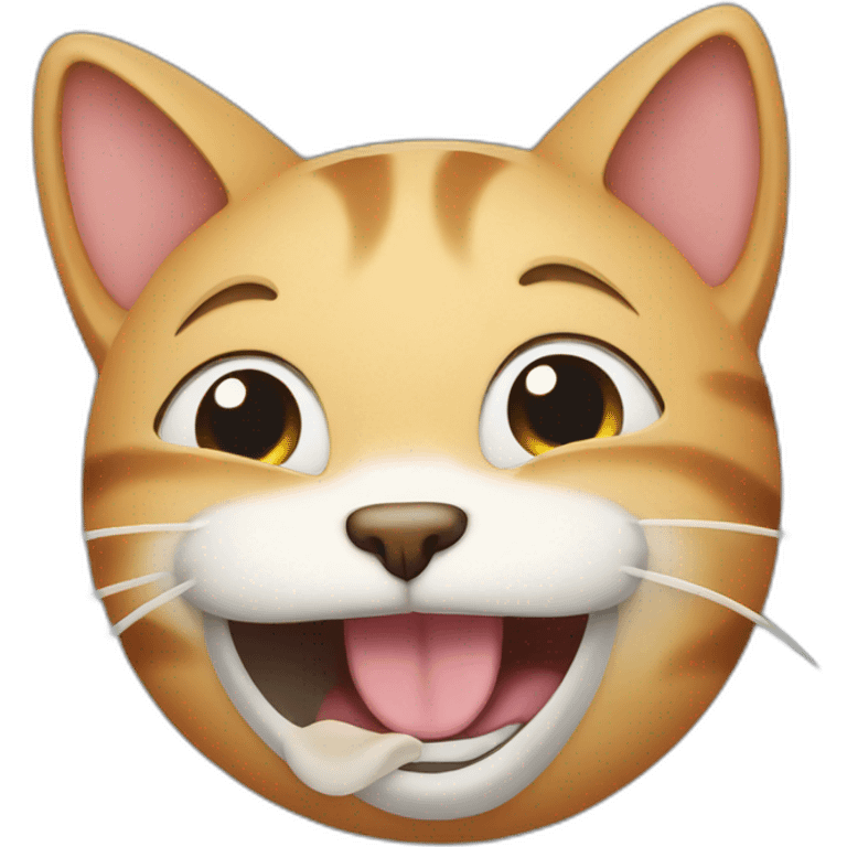 Laughing crying cat emoji