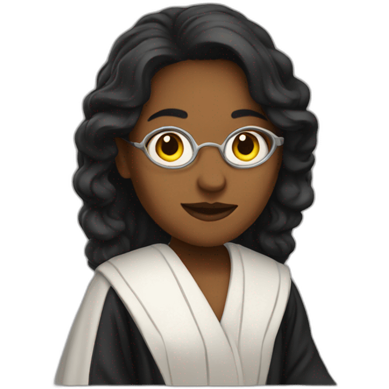 lawyer women Wearing a robe emoji