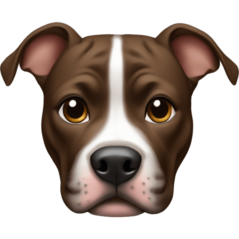 Black and brown pitbull  emoji