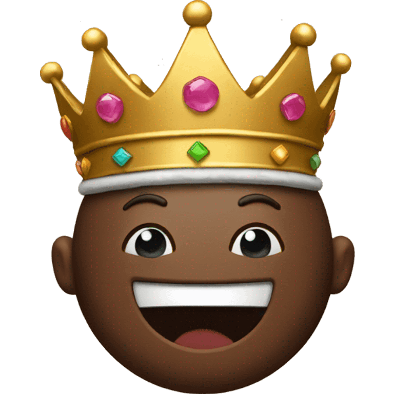 Crown with brownie  emoji