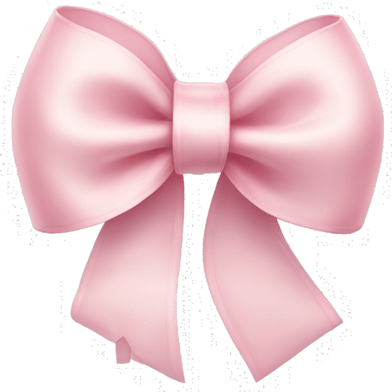 light pink ribbon bow emoji