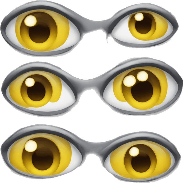 yellow cartoon eyes smiley emoji