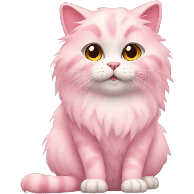 Pink cat emoji