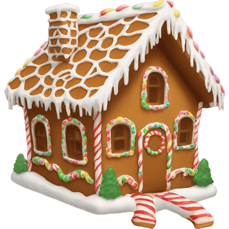 Gingerbread house emoji