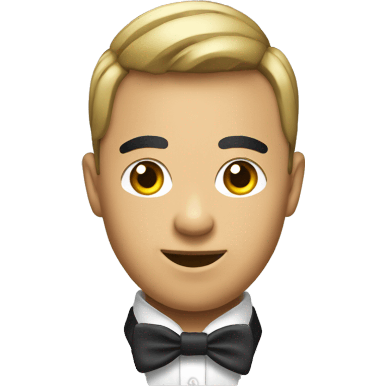 a Asia Gay headhunter with bow tie emoji