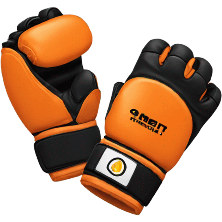 orange mma glove emoji