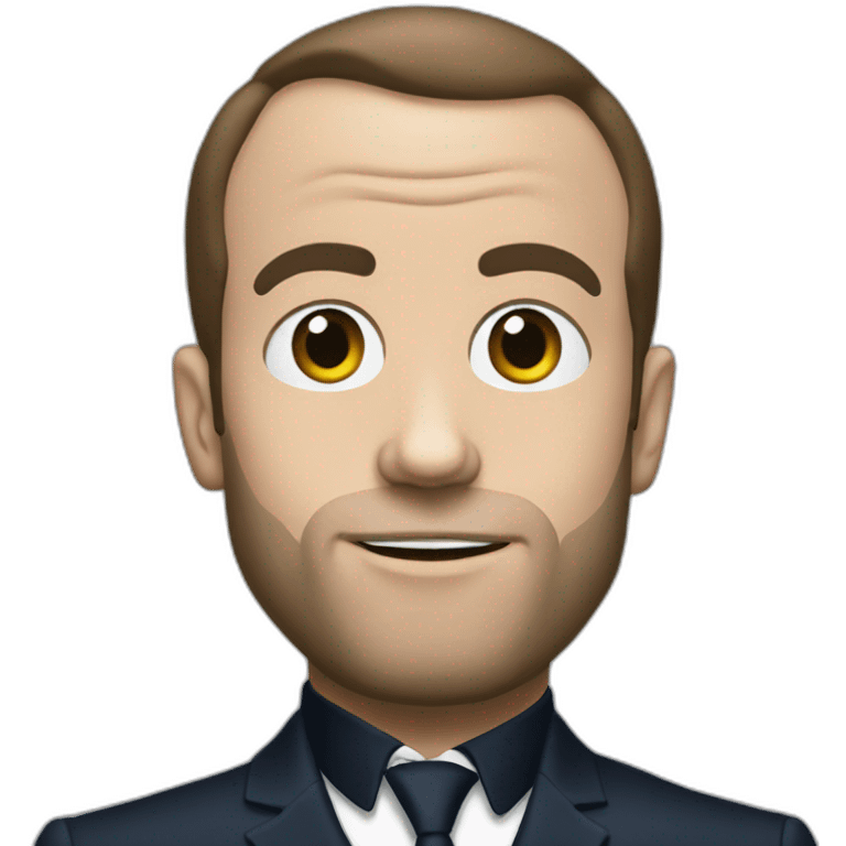 Macron whit mbbape emoji