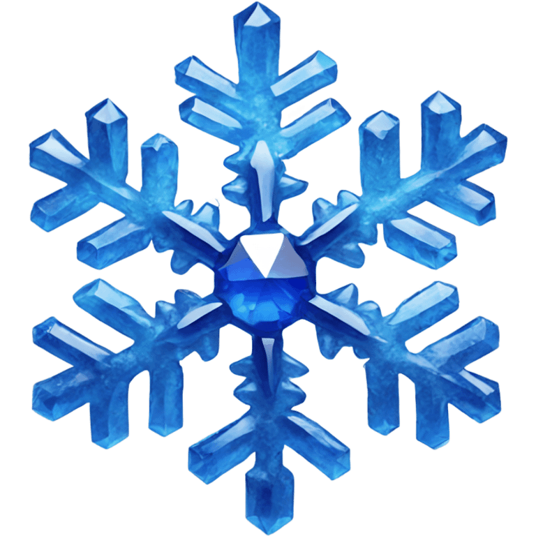 sapphire gemlike snowflake emoji