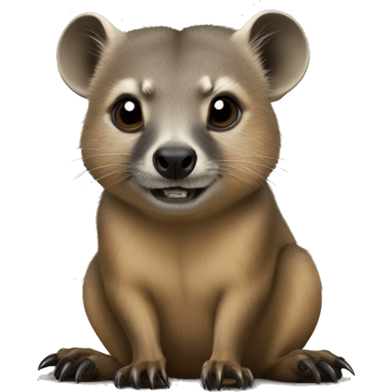 hyrax with tusk emoji