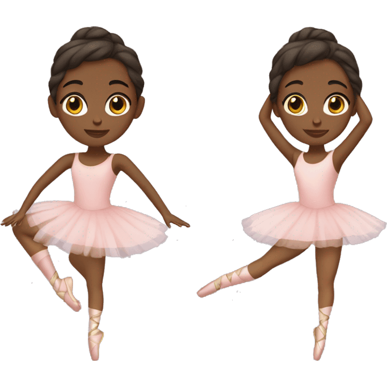 Brown girl ballerina emoji