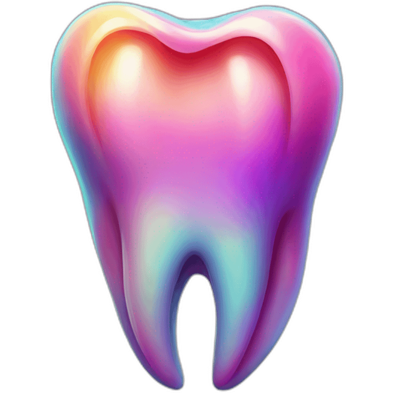 long psychedelic tooth emoji