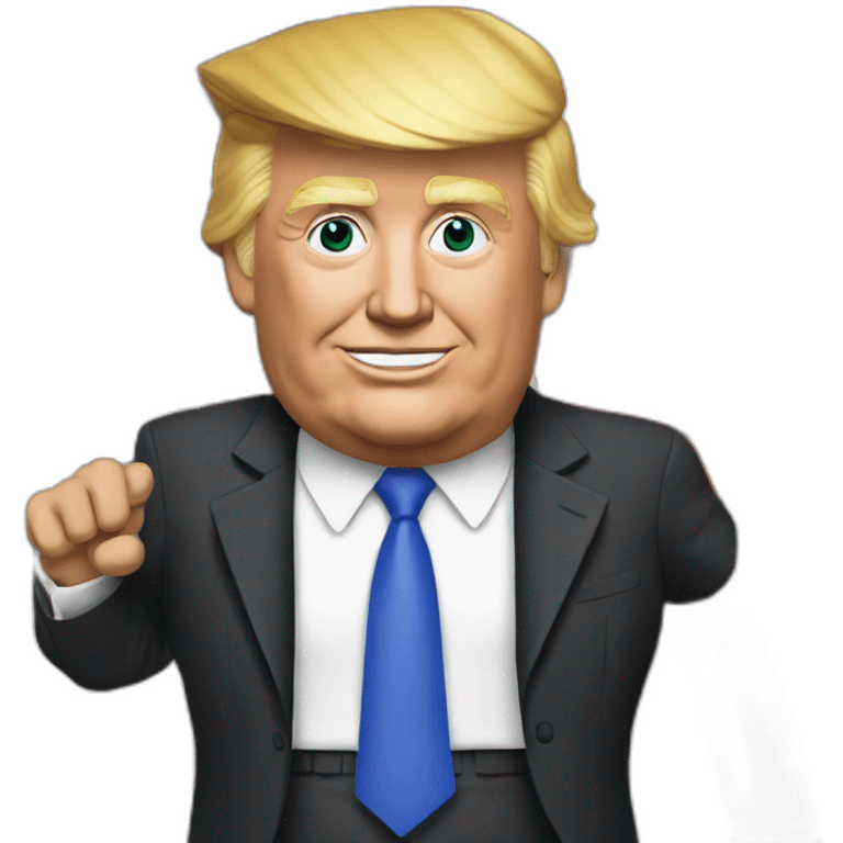 donald trump fait un avé cesar emoji