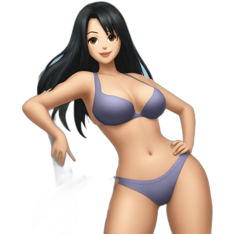 nico robin full body big pawg in a micro swimsuit back shot emoji