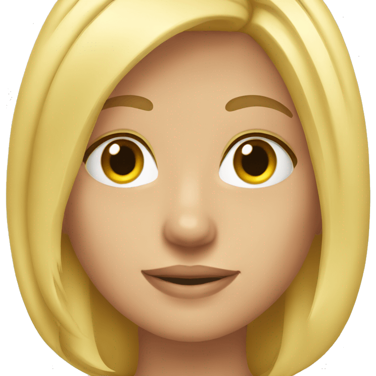 blonde girl fit emoji