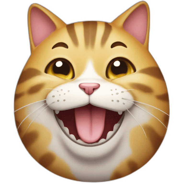 laugh-fat-cat emoji