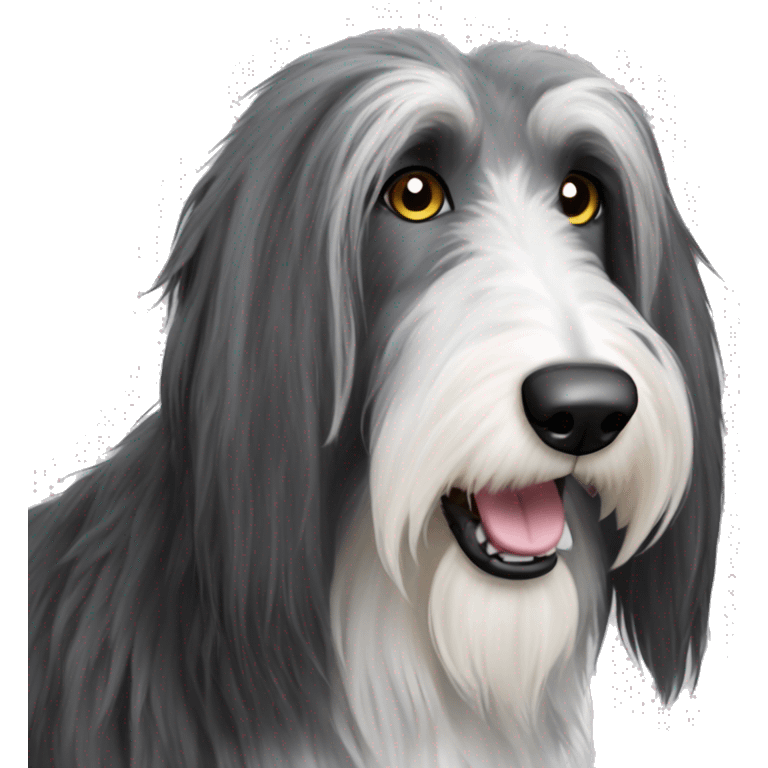 griffin black and white deerhound bearded collie lurcher emoji