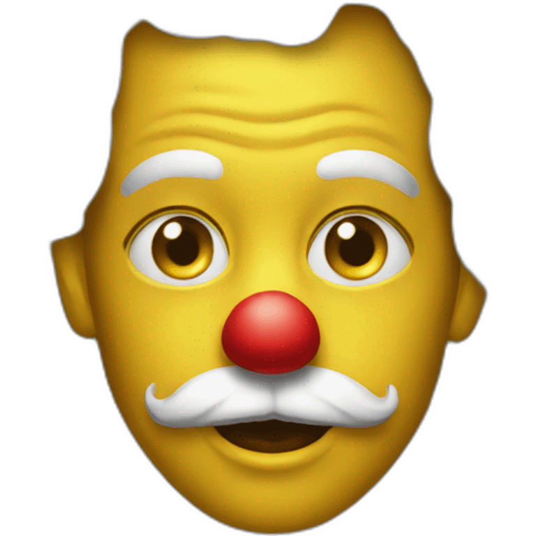 Golden clown emoji emoji