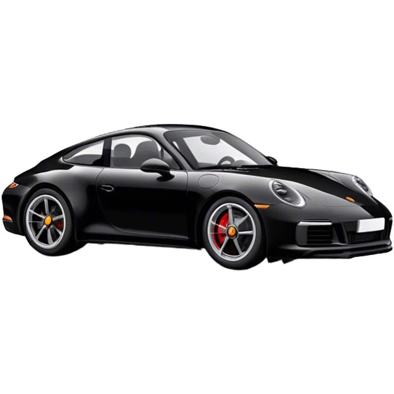 Porsche 911 - Porsche (Model Year: 2021) (Iconic colour: Black) emoji